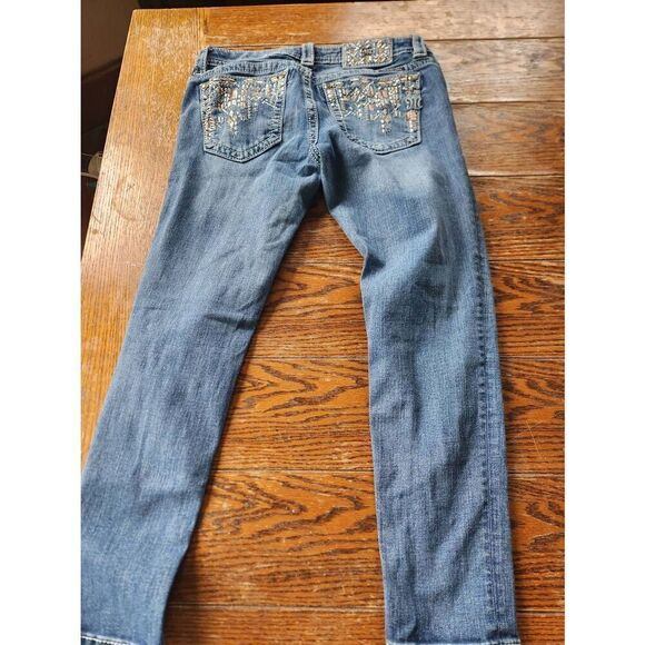 Miss Me blingy pocket  signature ankle skinny jeans sz 28x27 - Picture 4 of 6